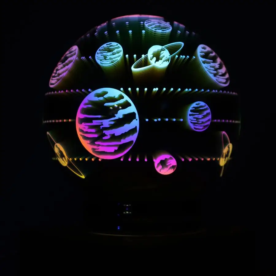 Ночник светодиодный свет 3D Starburst ночник стеклянный настольный светильник