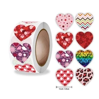 500pcs red love heart label seal sticker scrapbooking gift packaging valentines sticker