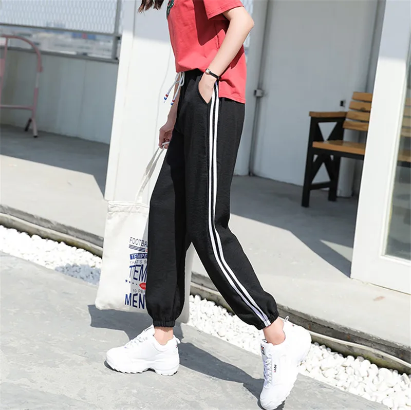 Высокая брюки с высокой талией для женщин джоггеры быстросохнущие не может