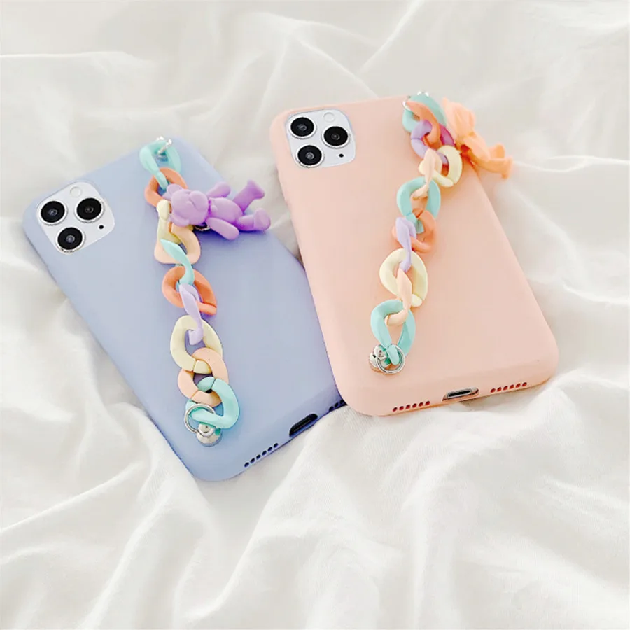Конфеты цвет силиконовый чехол для мобильного телефона Samsung Galaxy S20 S7 S8 S9 S10 Plus Note 20