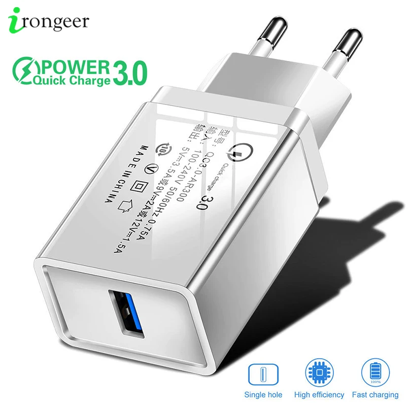 USB зарядное устройство для телефона Быстрая зарядка 3 0 2 EU/US вилка путешествий