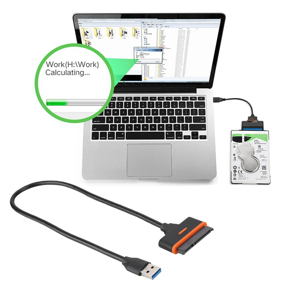 2 5 дюймов мобильный жесткий диск коробка Кабель USB3.0 к SATA3.0 внешний разъем