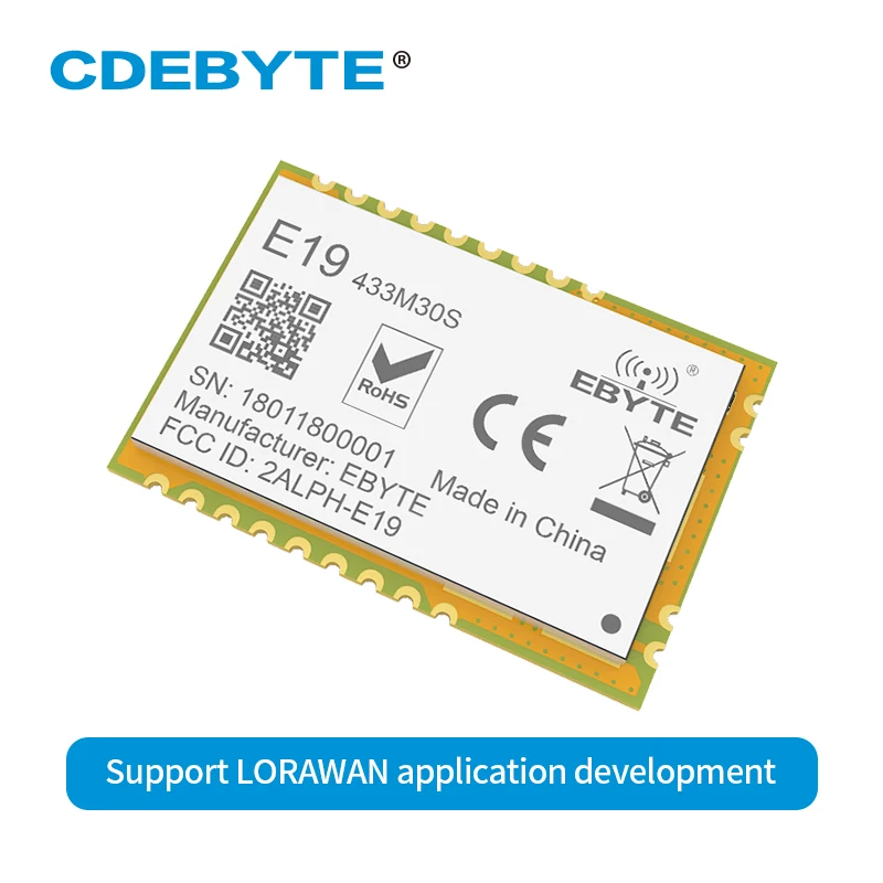 E19-433M30S Lora дальний SPI SX1278 433 МГц 1 Вт штамп антенна отверстия IoT uhf беспроводной