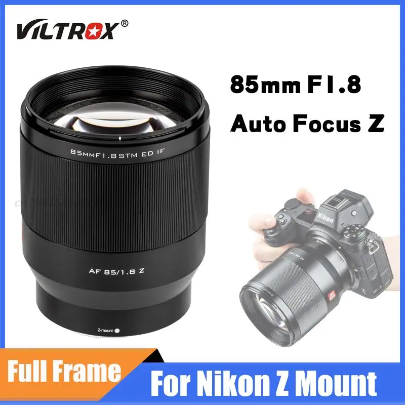 

Viltrox 85mm F1.8 Auto Focus Full Frame Lens Telephoto Prime Portrait Large Aperture for Nikon Z ZFC Z5 Z6 Mount Camera Lenses