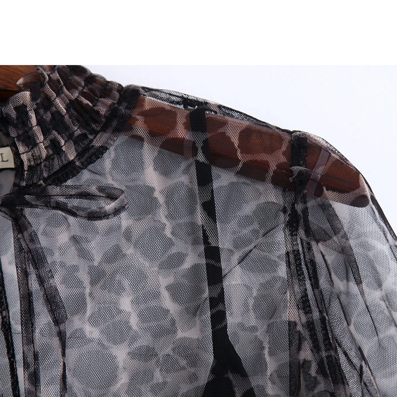 Платье с бантом для женщин элегантное Прозрачное платье до середины икры