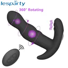 Вращающийся Анальный вибратор для мужчин, большая Анальная пробка, мужской массажер простаты, беспроводной вибратор с пультом управления, вибратор, секс-игрушки для женщин