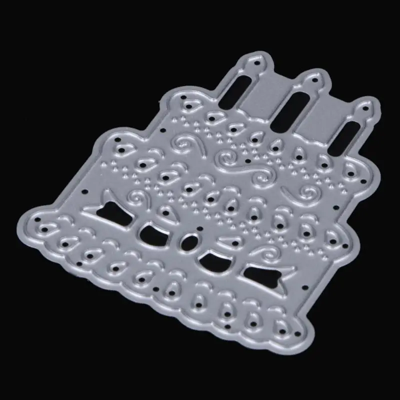 Торт ко дню рождения DIY скрапбукинга свечи карта Стальные режущие штампы