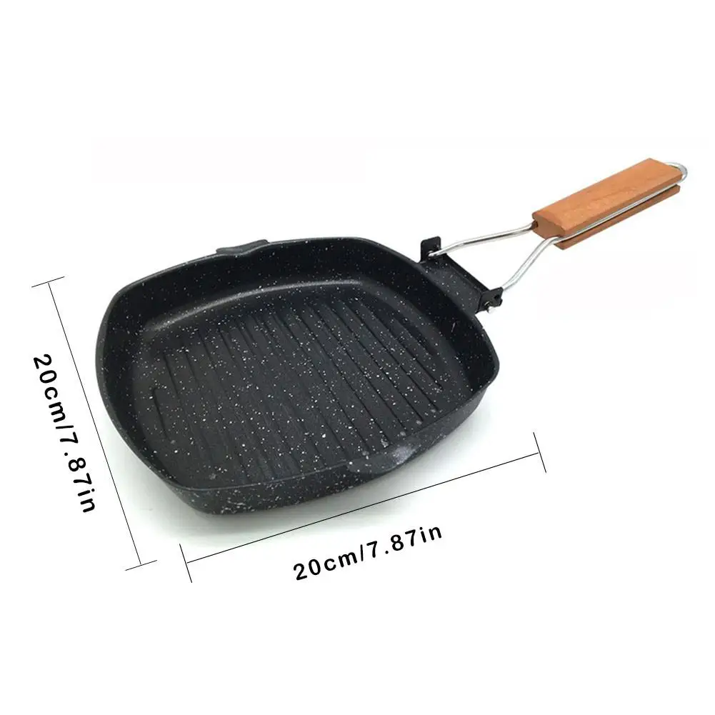 20 см * стейк горшок полосатый сковорода для жарки специальный Maifan Камень