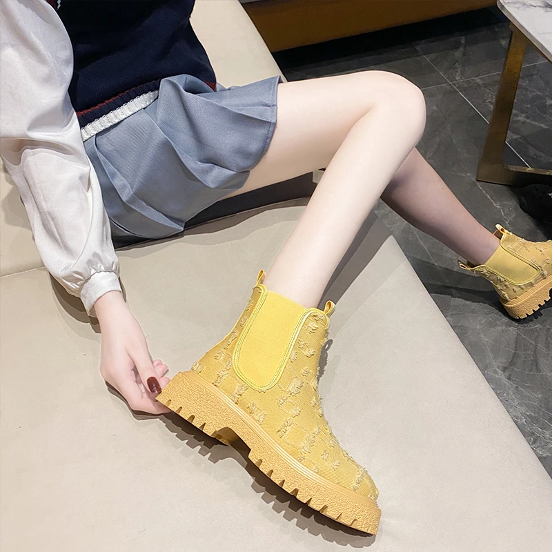 

Cool boots women 2021 new summer short boots casual canvas boots