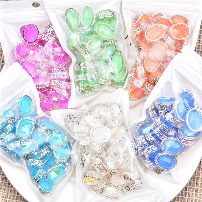 15Pcs Latest Styles Oval Magic Rhinestone Beautiful Bird'S Nest Claw 13*18mm Fashion Diamond Clothing Wedding Bridal Accessories | Дом и