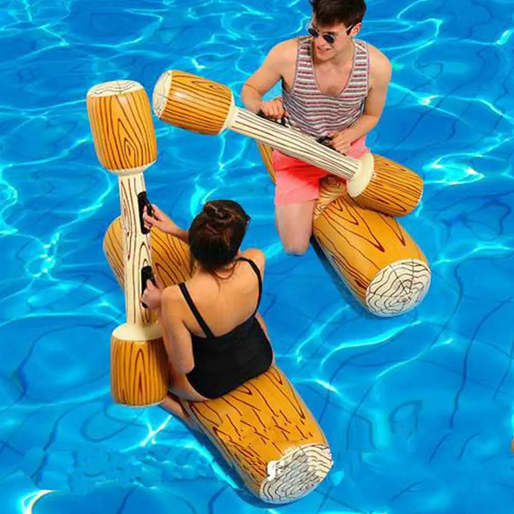 

4pcs Inflatable Floating Row PVC Water Sports Toys Set Pool Beach Inflatable Floating Rod Party Supplies for Adult Kids Swimming