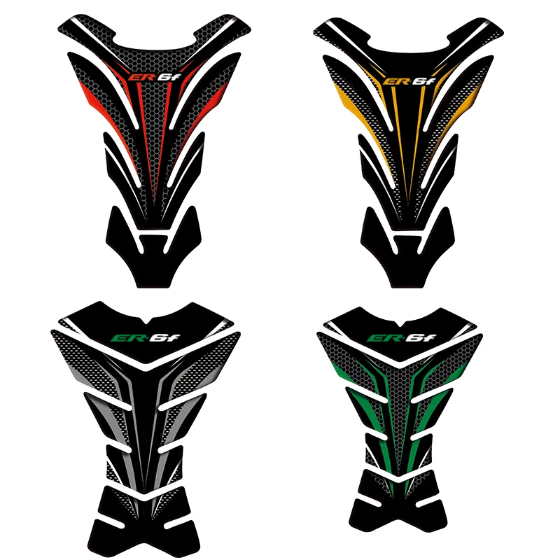 Для Kawasaki ER6F ER 6F Tankpad 3D Carbon look Защитная Наклейка на бак мотоцикла|Наклейки и