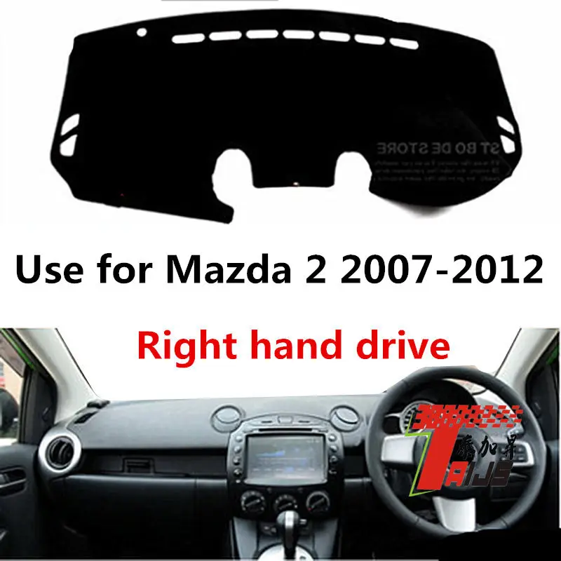 

Taijs right hand drive car dashboard cover for Mazda 2 2007-2012 old fashion car model dashboard mat for Mazda productive cool