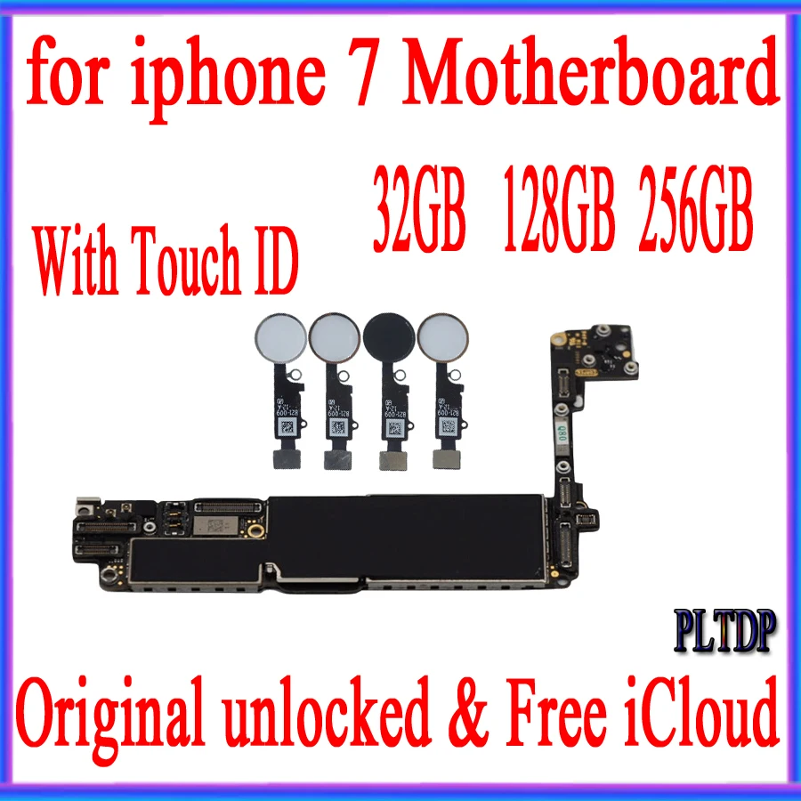 Материнская плата Clean iCloud для iPhone 7 4 7-дюймовая материнская с/без Touch ID Заводская