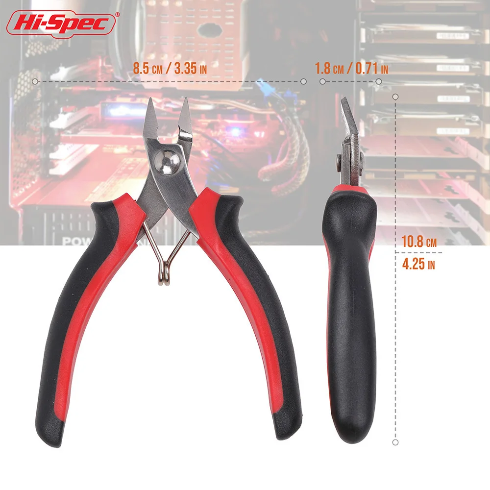 Hi-Spec из нержавеющей стали электрические кусачки для кабеля режущие боковые ножницы плоскогубцы кусачки мини диагональные плоскогубцы ручные инструменты