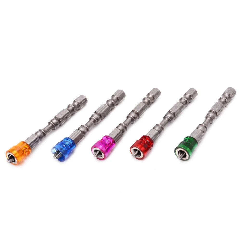 

Magnetic Driver Bits with Magnetic Collar Design 65mm Length Magnetic Circle Diameter 11mm 1/4 Inch Hexagonal Shank XR-H