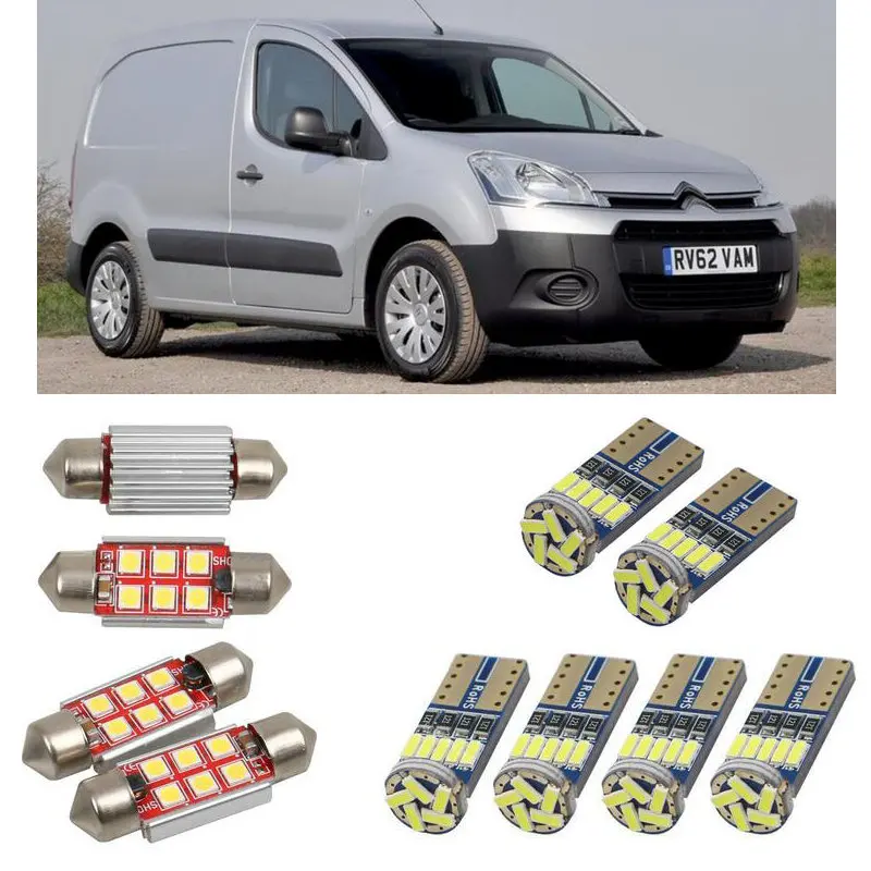 

Внутренний светодиодный автомобильный светильник s для citroen berlingo b9 k9, коробка для микроавтобуса, первая коробка, Купольные лампы для автомоб...