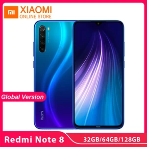 Xiaomi Redmi Note 8 смартфон с четырёхъядерным процессором Snapdragon 665, ОЗУ 32 ГБ, ПЗУ 64 ГБ, 128 ГБ, 4000 мАч, 6,33 FHD экран