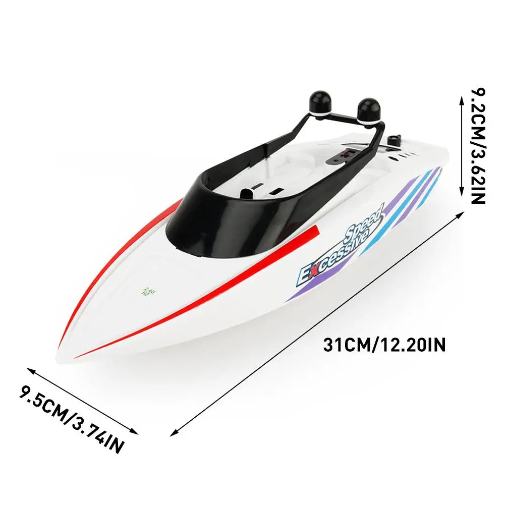Горячая Высокая скорость RC лодка 2,4 ГГц 4 канала 30 км/ч радио дистанционное управление RC гоночная лодка электрические игрушки RC игрушки для детей лучшие подарки