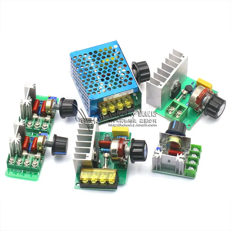 2000 Вт 4000 тиристорный регулятор скорости двигателя 220 В Электронный напряжения