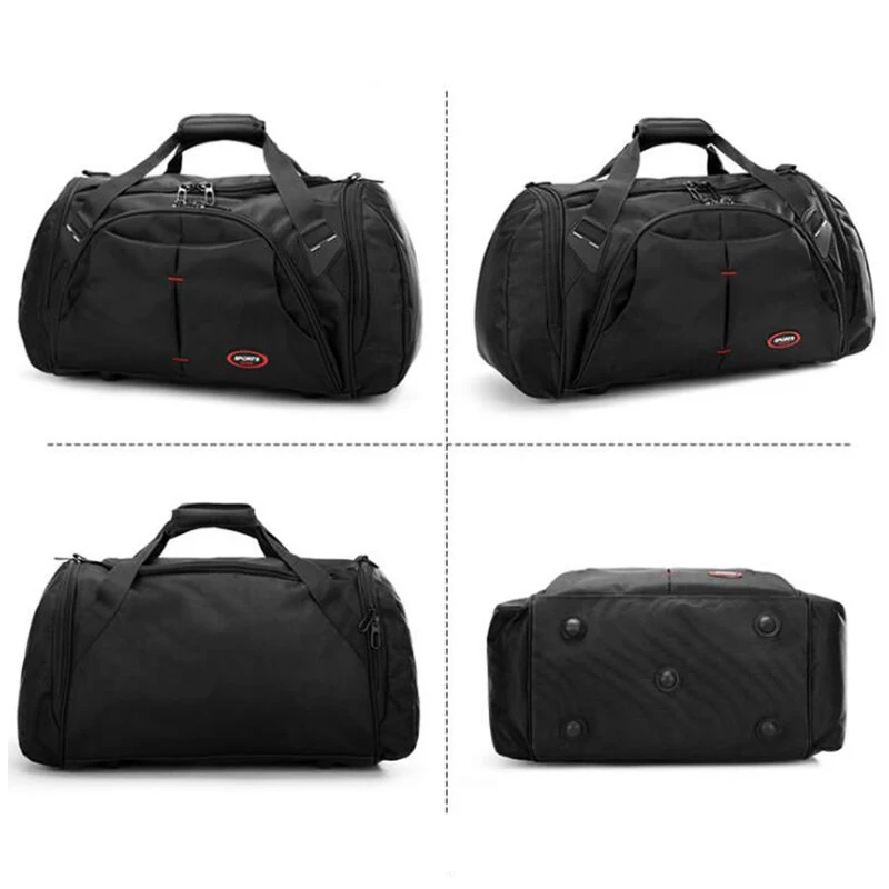Водонепроницаемые спортивные сумки для мужчин спортивная сумка фитнеса Черная