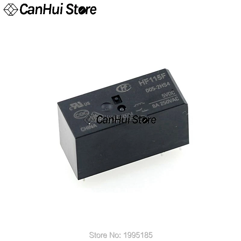 Реле HF JQX 115F-005-2HS4 115F-012-2HS4 115F-024-2HS4 5 В 12 24 1 шт. 2 комплекта нормально разомкнутых
