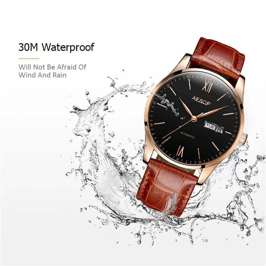 Оригинальные ультратонкие механические часы AESOP мужские автоматические