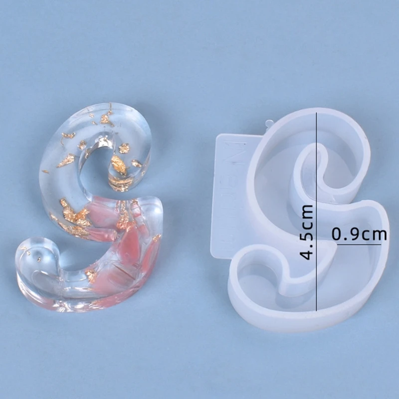 

26Pcs/Set DIY Crafts English Letters Crystal Epoxy Resin Mold A-Z Alphabet Shaped Pendant Key Chain Silicone Mould