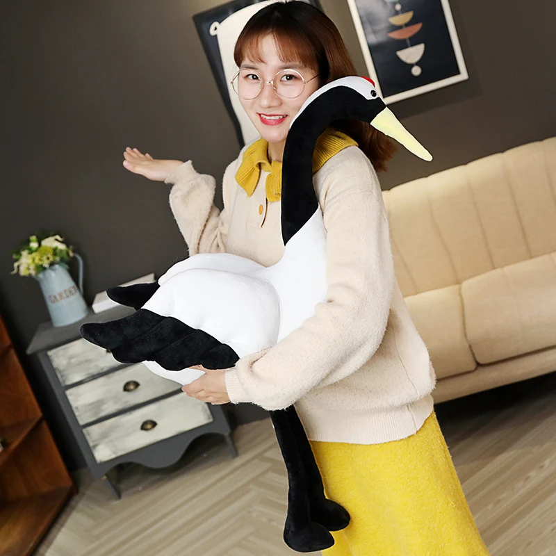 Лидер продаж милая плюшевая кукла-журавль 50/80 см мультяшное Мягкое Животное