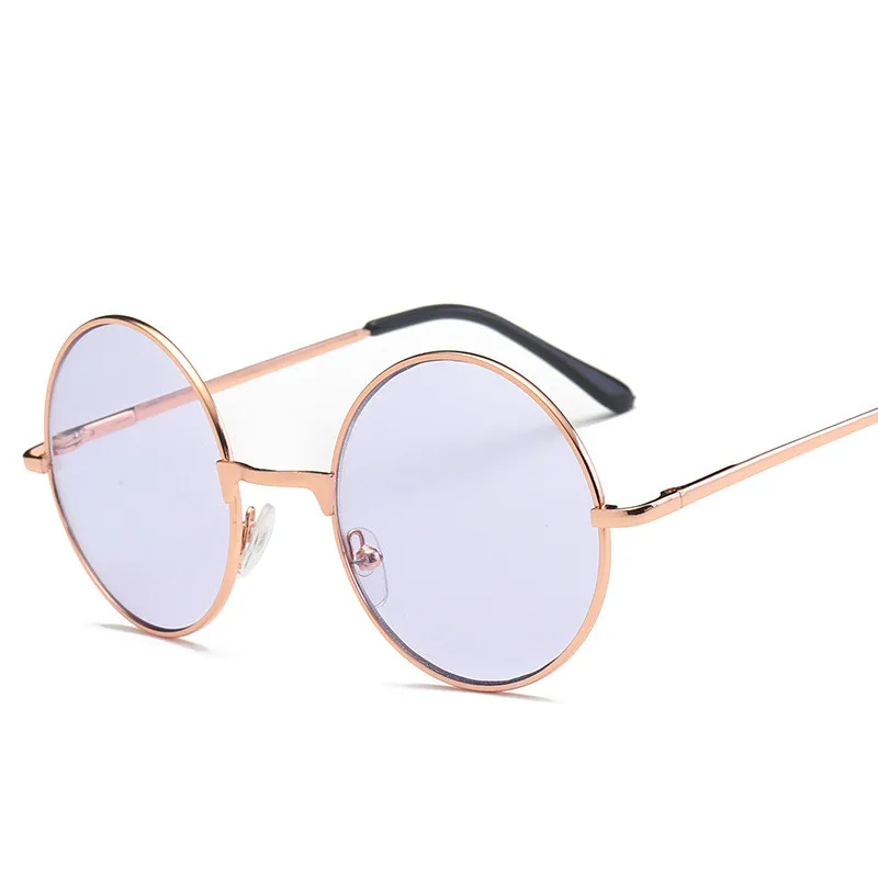 Солнцезащитные очки в стиле ретро женские модные разноцветные Круглые солнечные