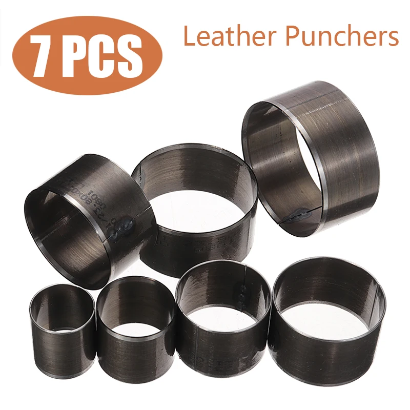 Форма для перфорации 7 шт. железная форма ножей кожевенное ремесло круглая кожи
