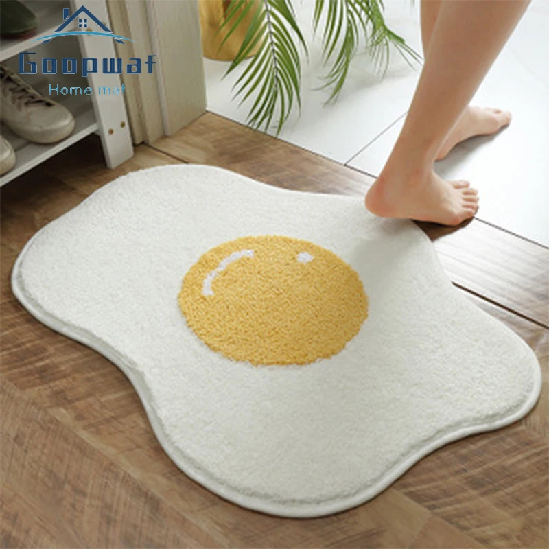 

Creative Egg Bath Mat Bathroom Carpet Non Slip Entrance Floor Mat Doormat Kitchen Absorption Rugs Tapete Para Sala Home Decor