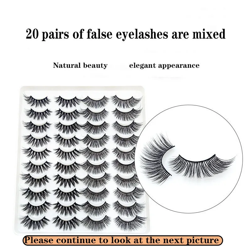 

20 пар накладных ресниц для макияжа густые завивасветильник ресницы натуральные красивые ресницы