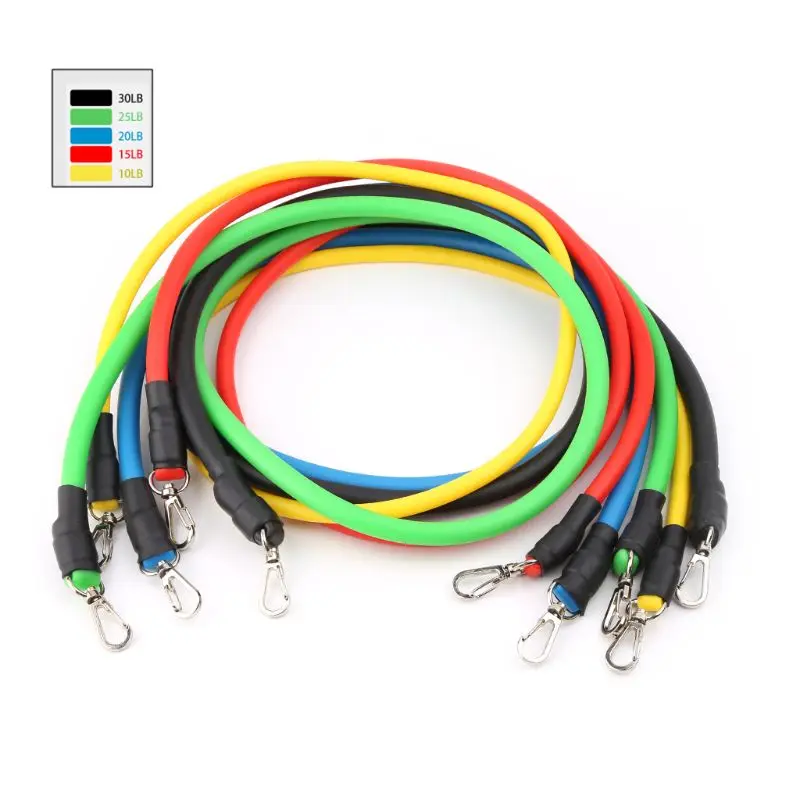 

11pcs/set Fitness Insanity Resistance Bands Set Home Body Training Workout Yoga