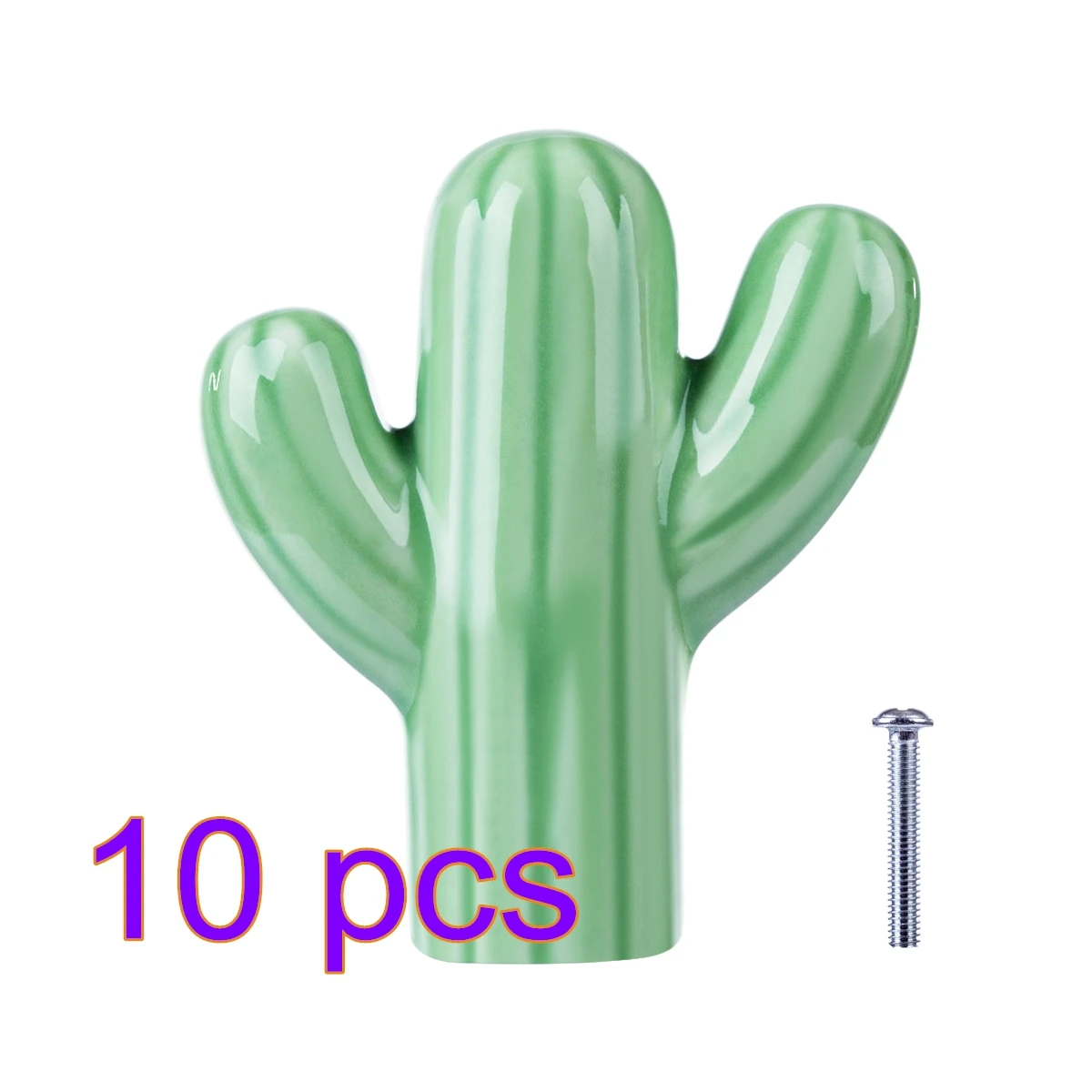 Детская керамическая дверная ручка в форме кактуса ручки для мебели ящиков