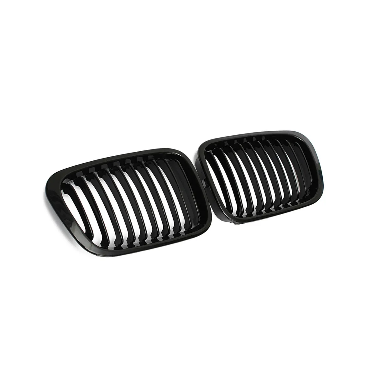 Решетки для передней панели BMW E46 3 Series 4 Door Sedan 1998 1999 2000 2001 черные глянцевые новая