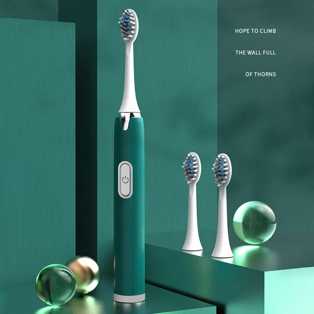 Ультразвуковая электрическая зубная щетка с 5 сменными головками