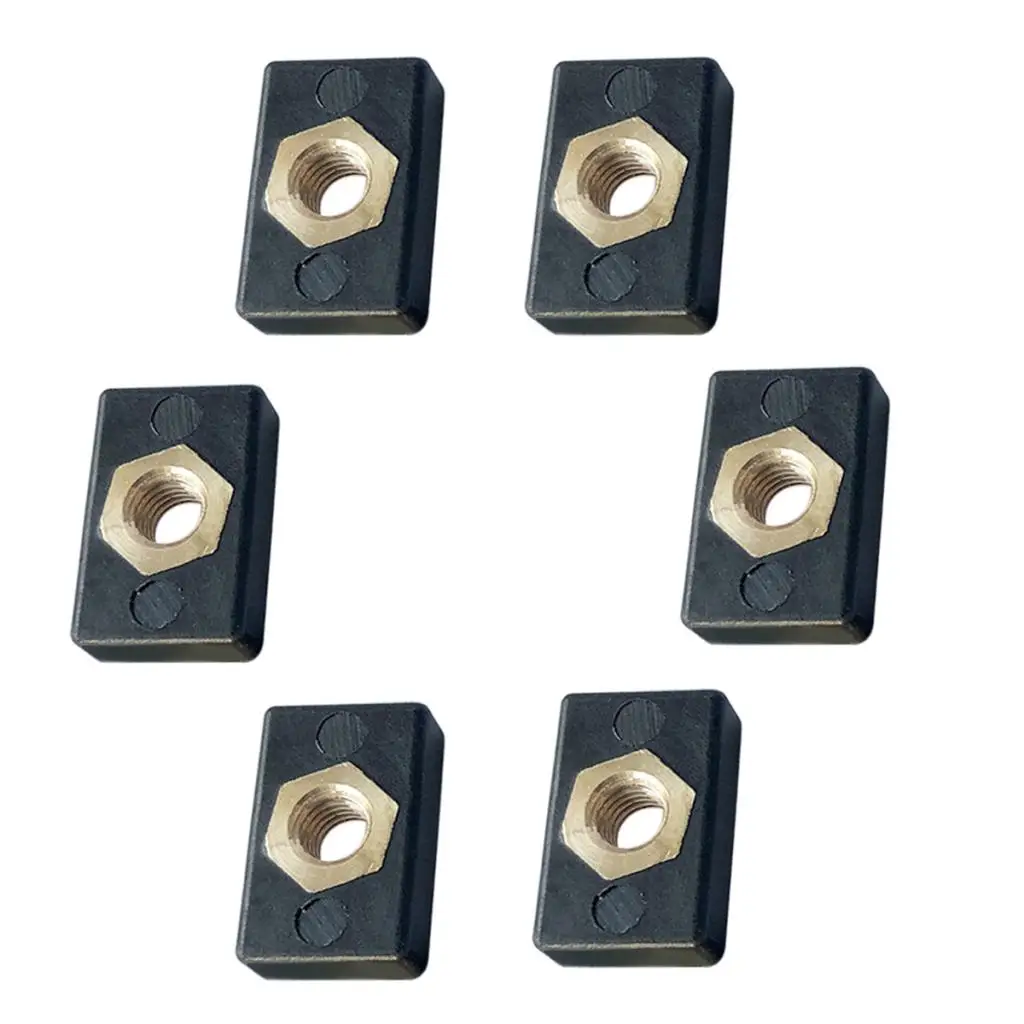

6 Count Kayak Track Rail Screw Nut Caboe Boat Hardware Screws Mount Nutsert
