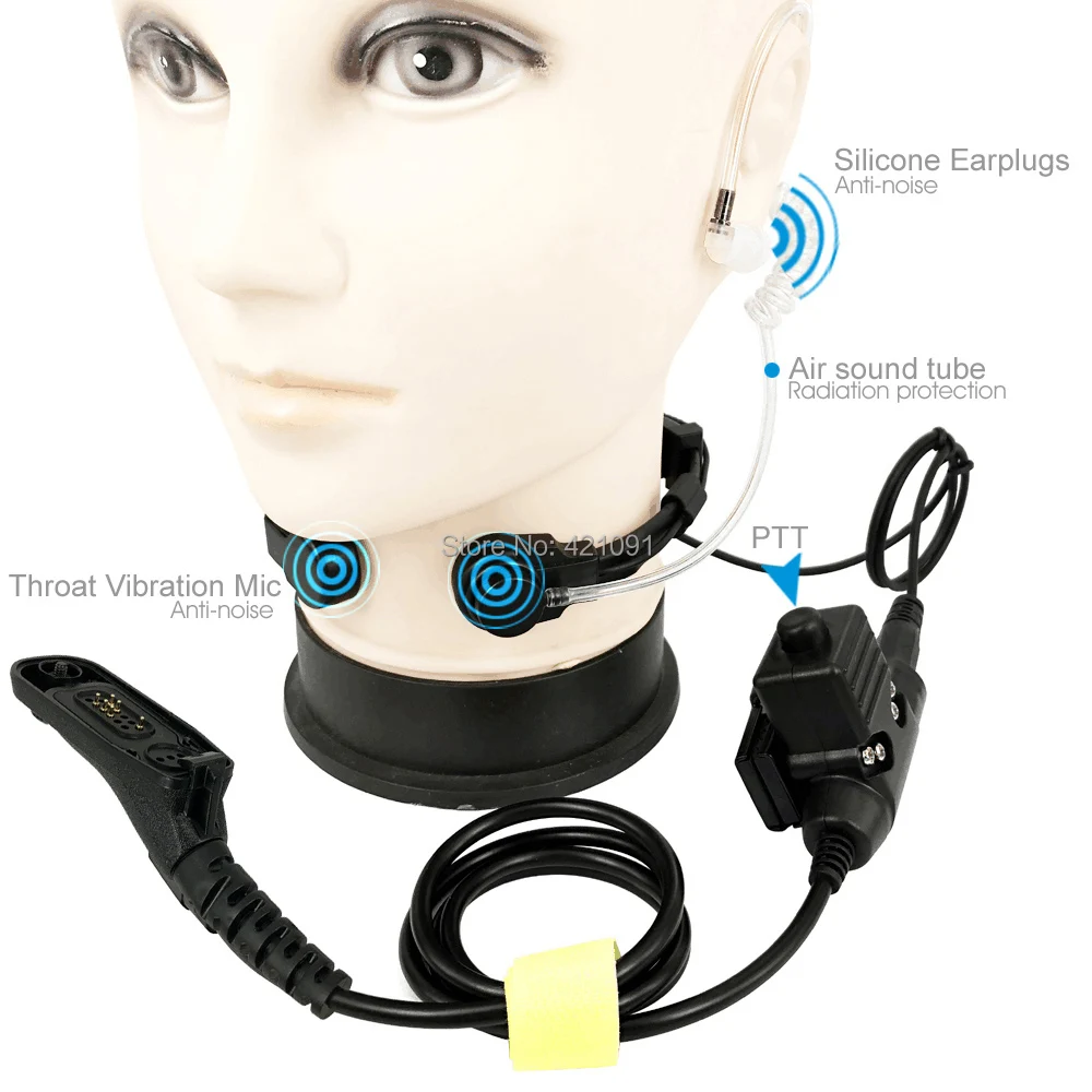 Тактическая сверхмощная гарнитура с микрофоном U94 PTT для Motorola MTP850S XIR P8268 P8200 APX4000