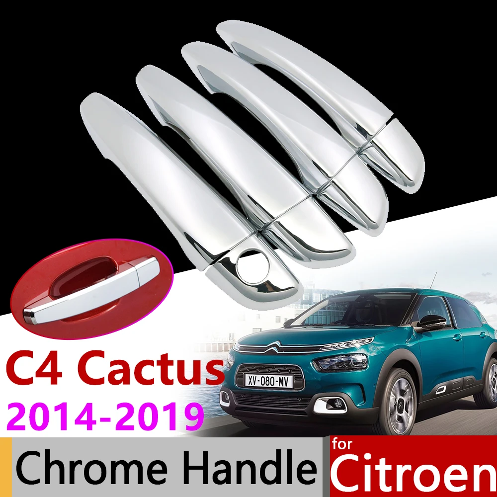 Аксессуары для экстерьера автомобиля хромированная крышка ручки двери Citroen C4 Cactus