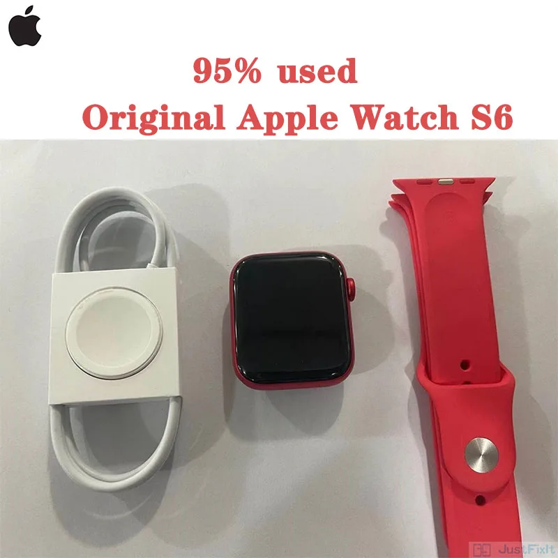 Original Apple Watch Series 6 GPS + Cellular 40MM/44MM Aluminum Case with 5 Colors Sport Band Remote Smartwatch LTE iwatch 6