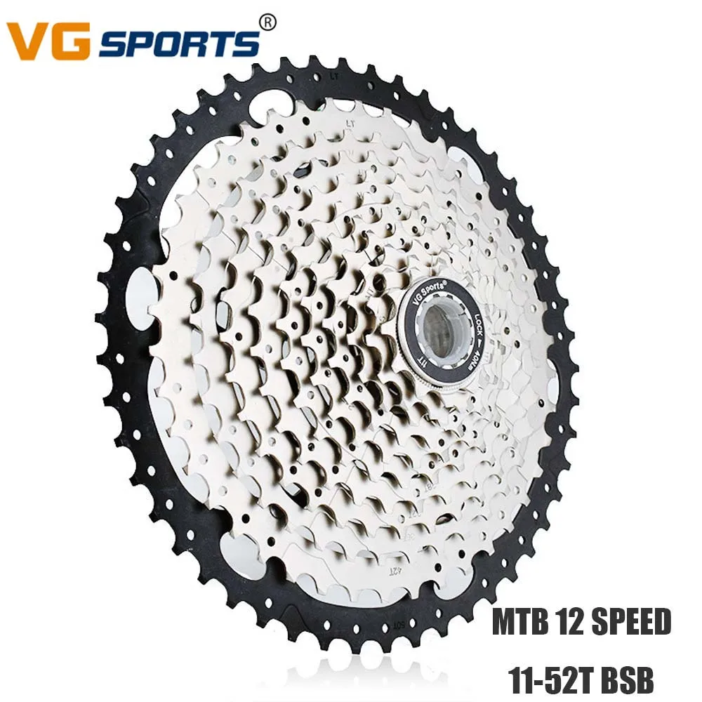 MTB Bike Freewheel Alloy Flywheel 12 Speed 52T 12s Fixie cog cdg for Shimano SRAM 12 velocidades 52T Cassette Sprocket VG Sports