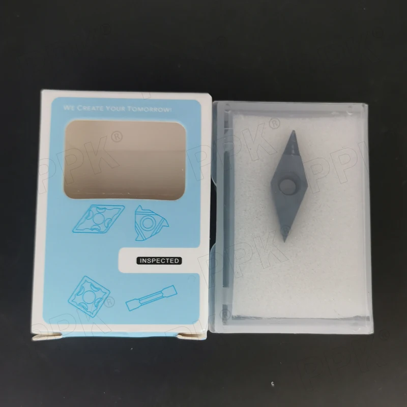 

High-precision 1pcs NEW PCD VBGT160408 PCD Diamond CNC blade insert