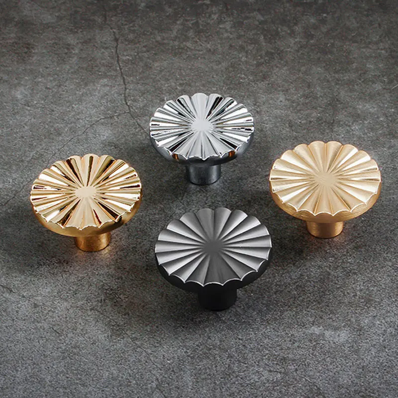 

Nordic Style Round Handle Solid Brass Gold Kitchen Cabinet Handles Cupboard Door Pulls Drawer Knobs Furniture Handle Hardware
