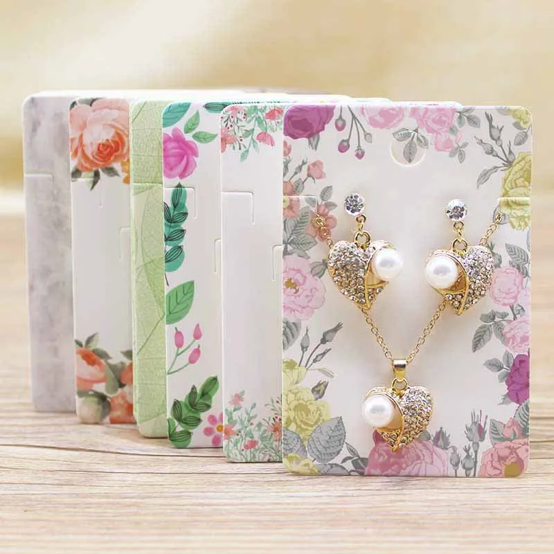 Лидер продаж 50 шт. набор ювелирных изделий в нескольких стилях упаковка карта 6*9