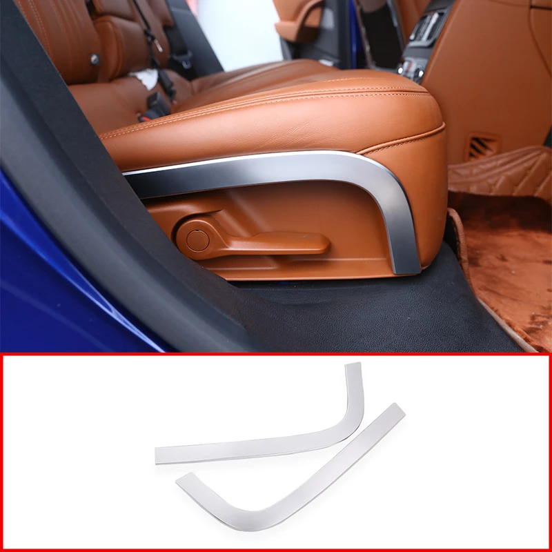 

For Maserati Levante 2016 Car-Styling ABS Chrome Rear Row Seat Decoration Strips Trims Auto Accessoreis set of 2pcs