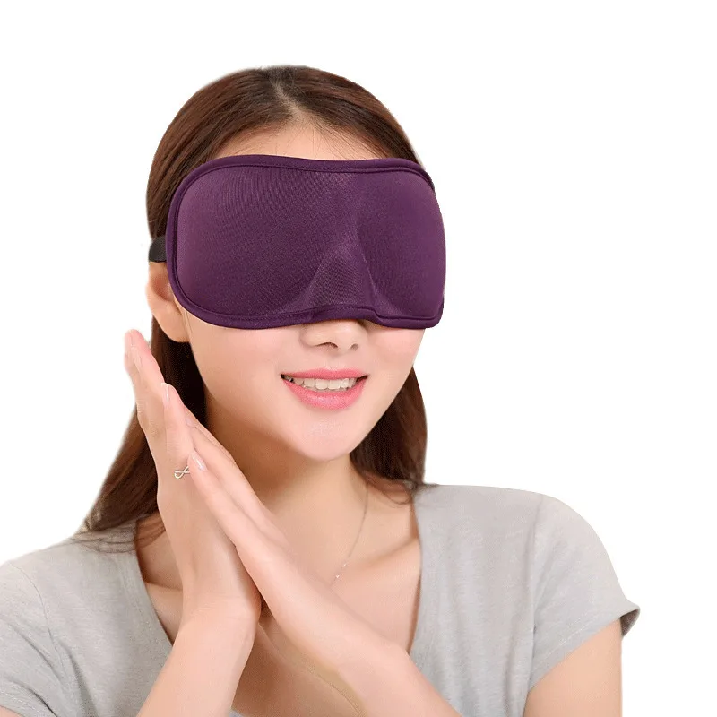 3D Sleep Mask Cotton Sleeping Eye Shading Traceless Rebound Sponge Masks Lunch Break Eyes Protection | Красота и здоровье