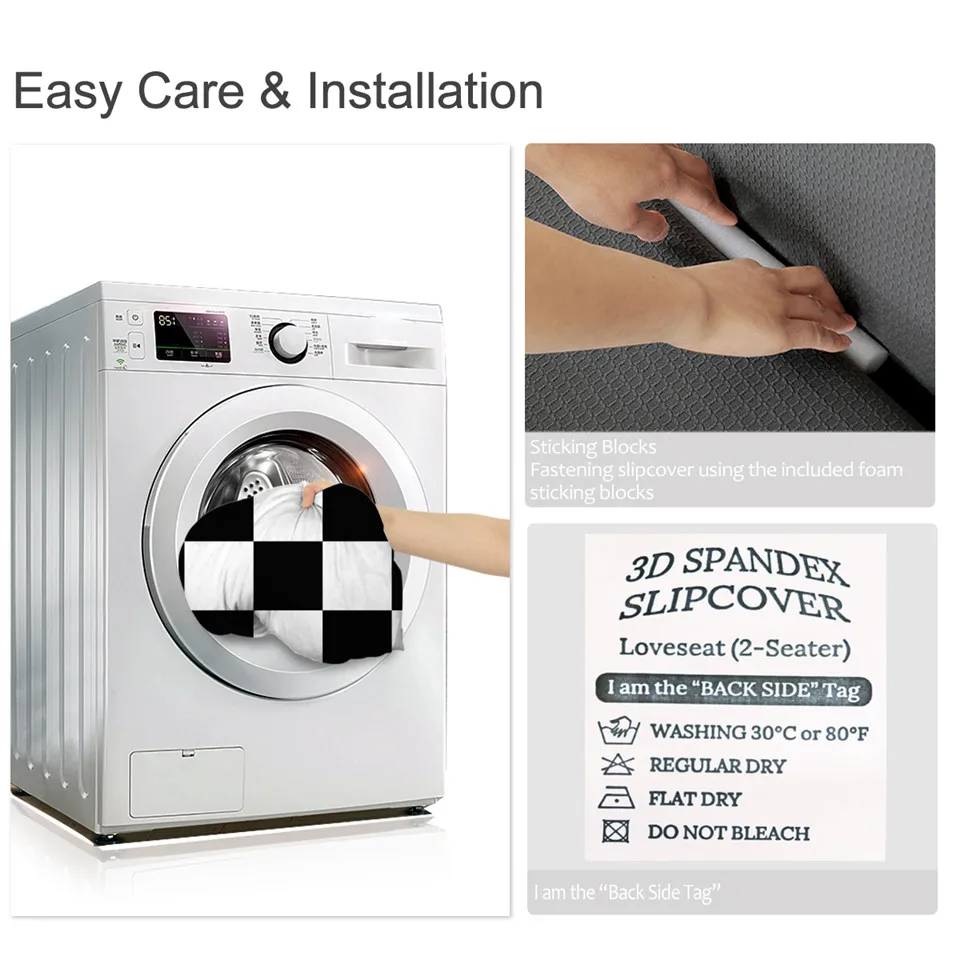 BeddingOutlet шахматная доска растягивающийся чехол для диванов игр дивана гостиной