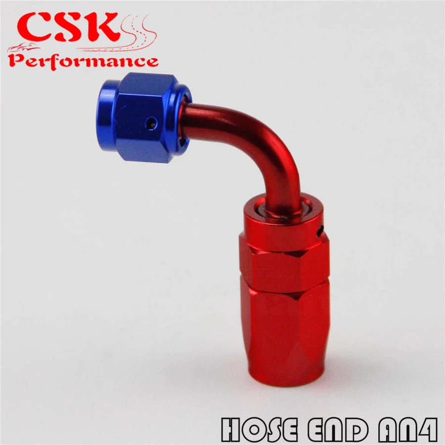 Универсальный-4AN AN4 90 градусов Поворотный Масляный/Топливный Шланг Концевой
