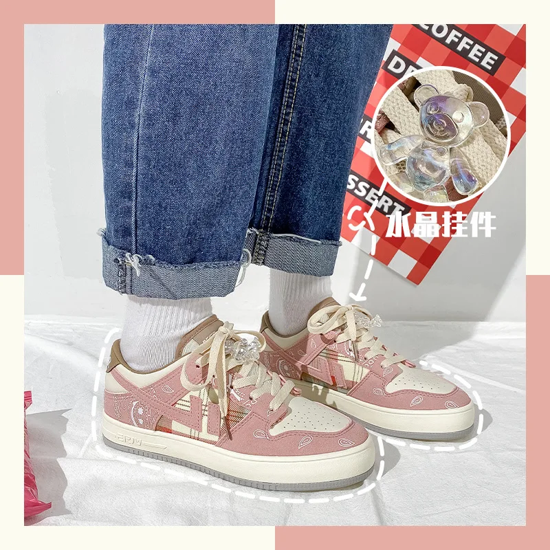 

1 пара; Kawaii; Женская обувь на плоской подошве с вулканизированной подошвой; Милая женская обувь; Кроссовки на плоской подошве